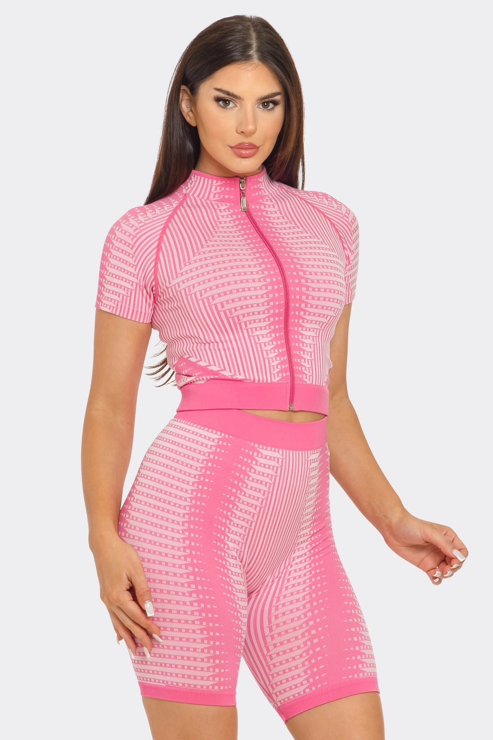Seamless Front Zip Up Set - The Boss Beauty Boutique