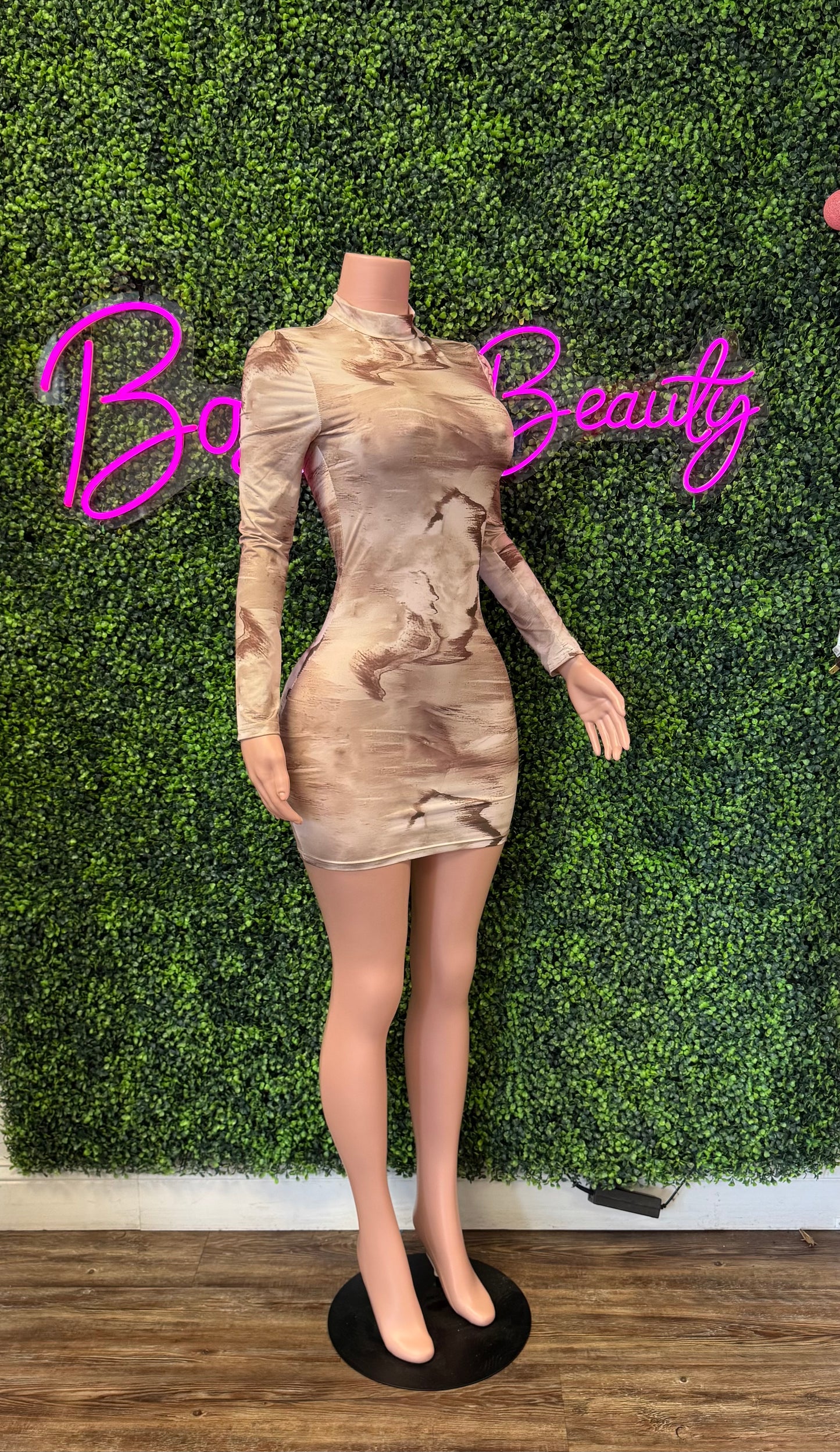 Bold Elegant Mesh Dress - The Boss Beauty Boutique