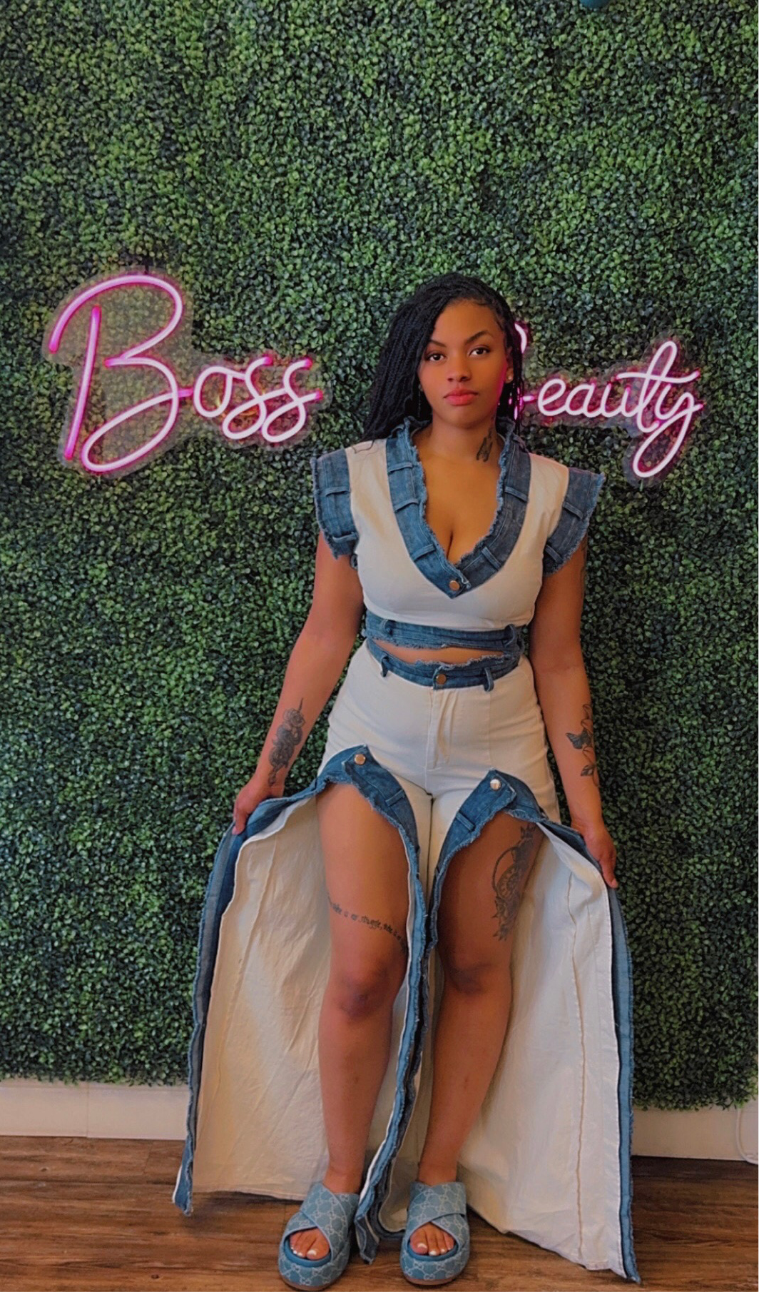 Causing Commotion Pants Set Half - The Boss Beauty Boutique