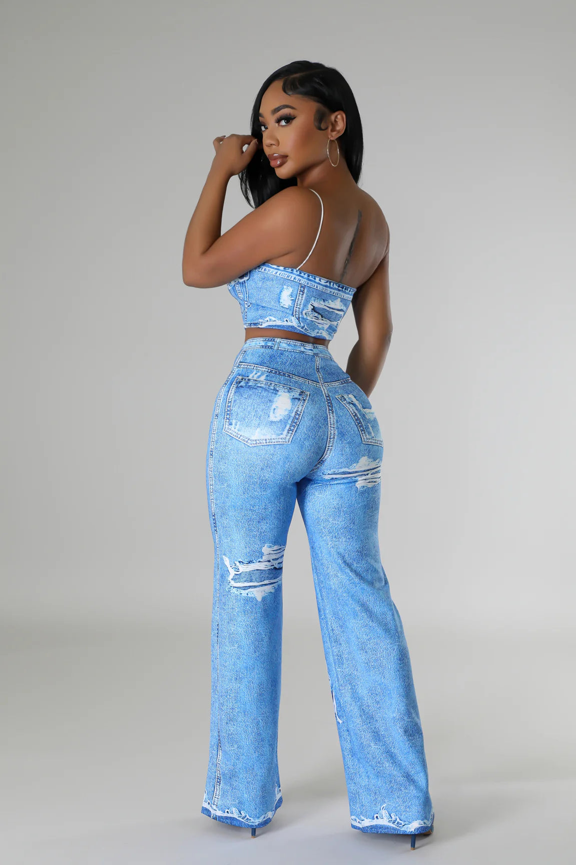 Marble Majesty Pant Set - The Boss Beauty Boutique