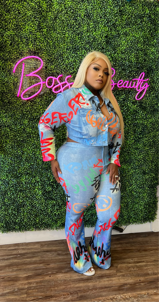 Keep The Gaze Pant Set - The Boss Beauty Boutique
