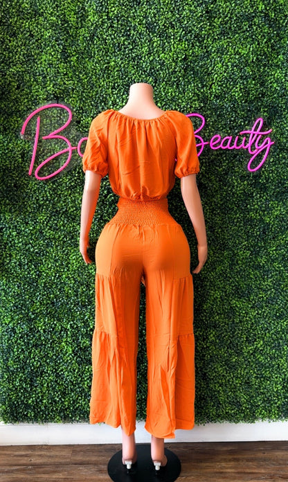 Elegant Boho 2pc Pants Set