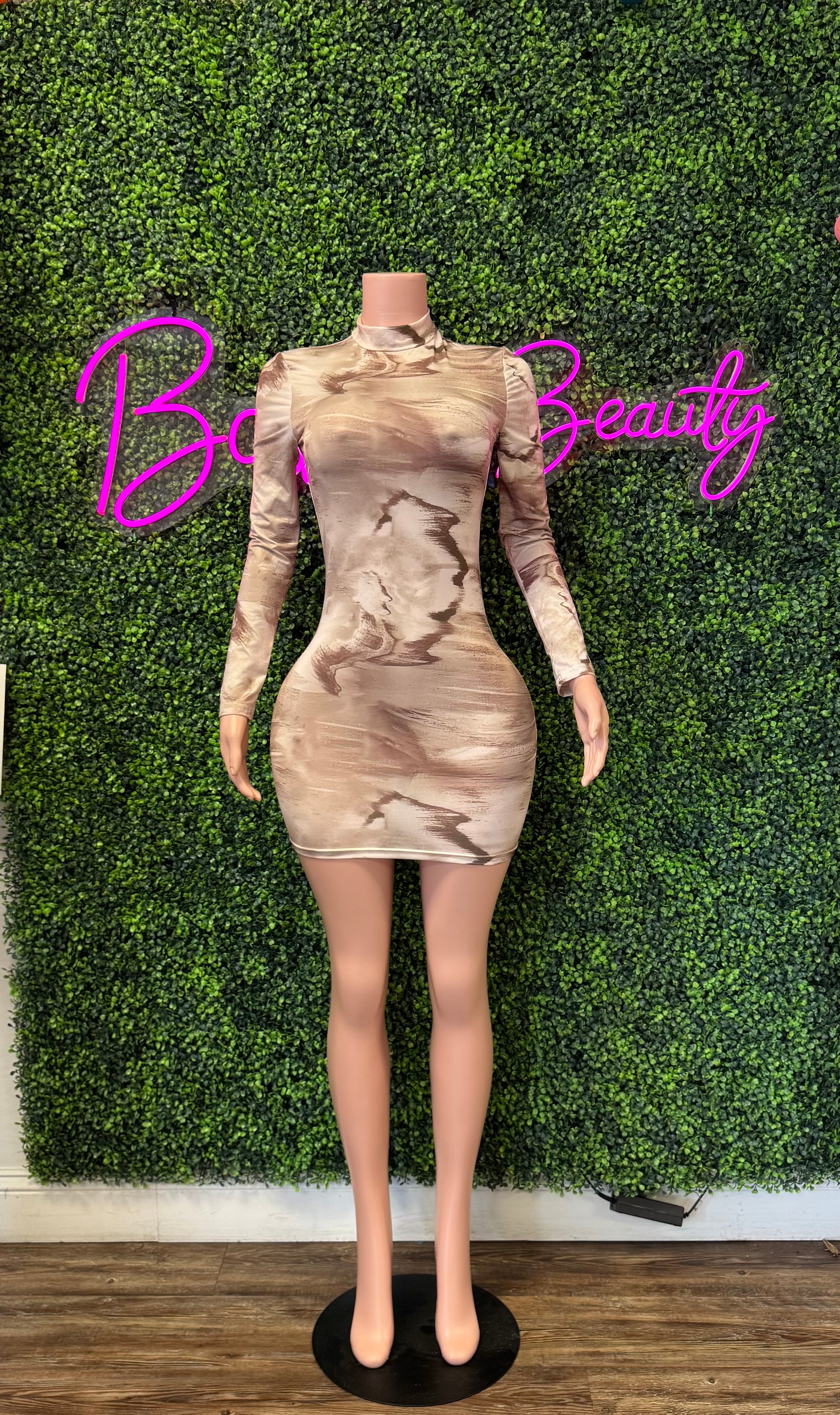 Bold Elegant Mesh Dress - The Boss Beauty Boutique