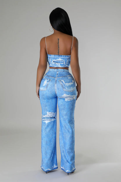Marble Majesty Pant Set - The Boss Beauty Boutique
