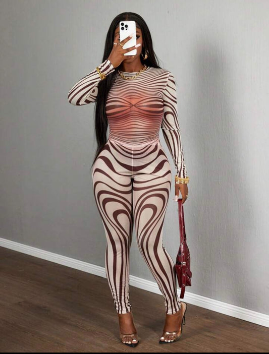 Zebra 2pc Pants Set