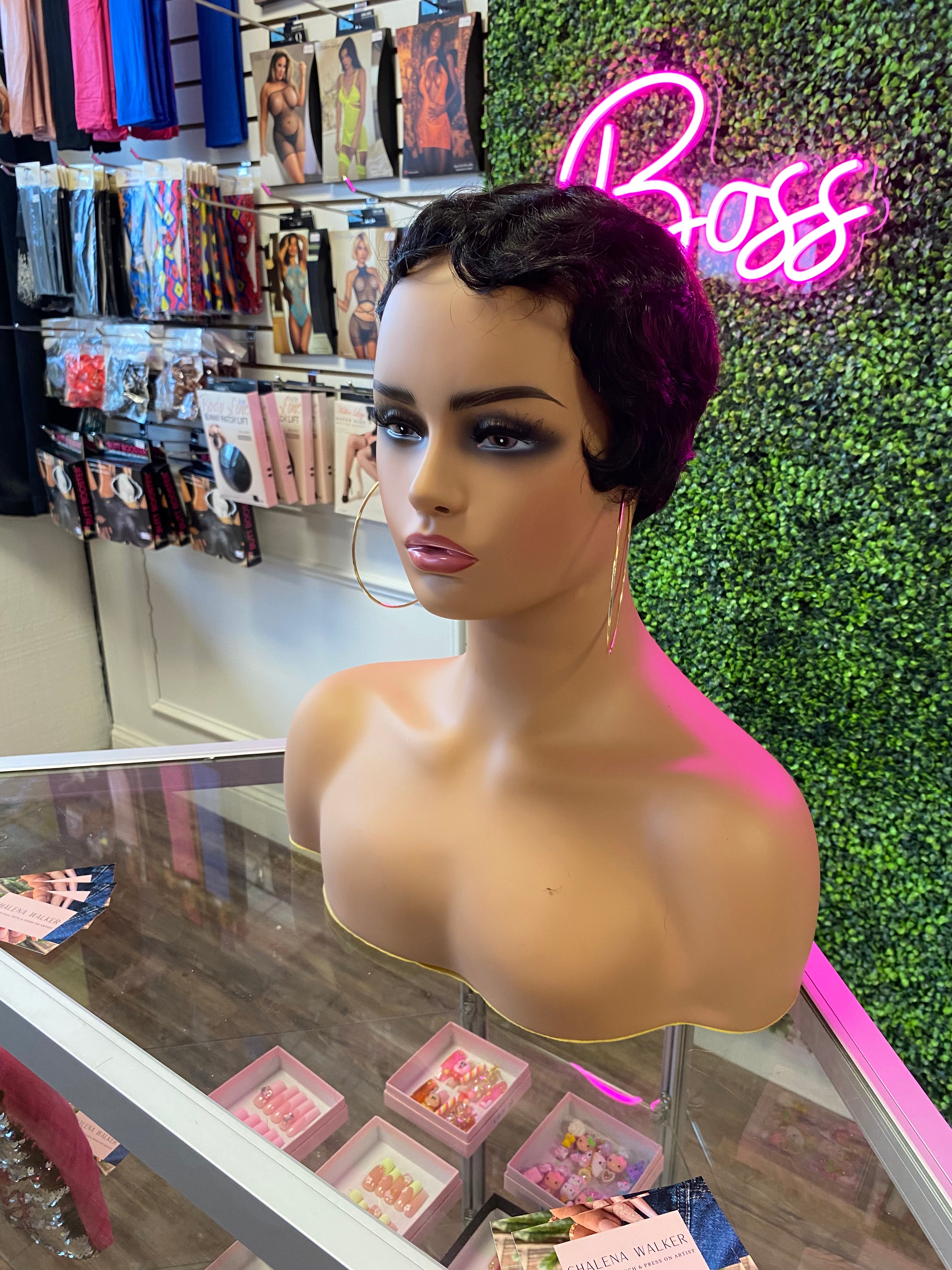 Mommy finger wave clearance wig