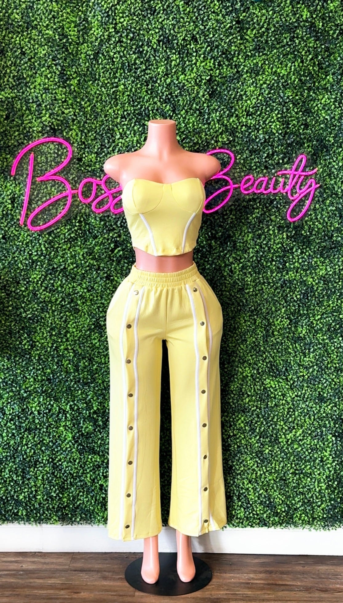 Stripe Tube Top 2pc Sets - The Boss Beauty Boutique
