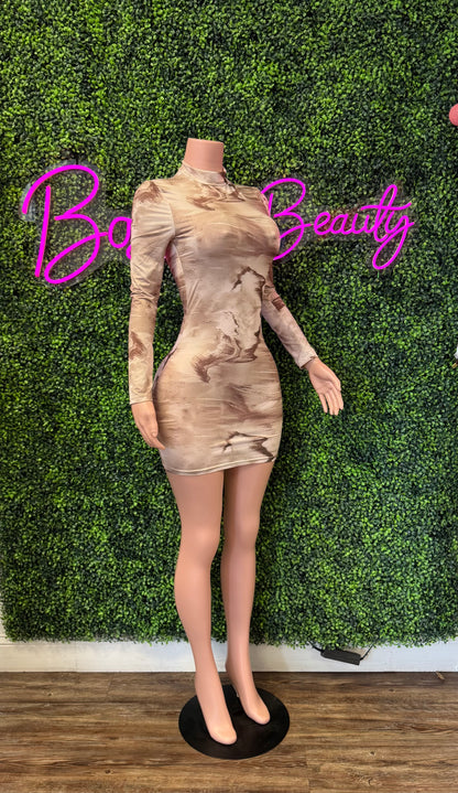 Bold Elegant Mesh Dress - The Boss Beauty Boutique