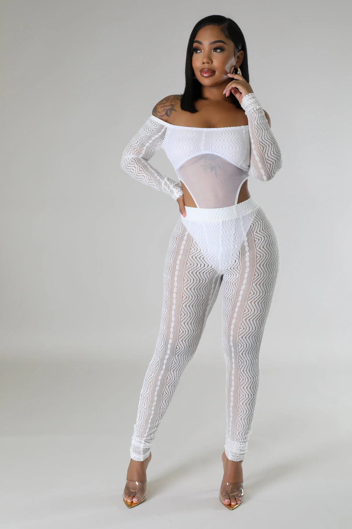 Janela Bodysuit Legging Set - The Boss Beauty Boutique