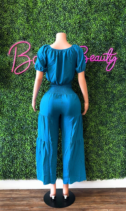 Elegant Boho 2pc Pants Set