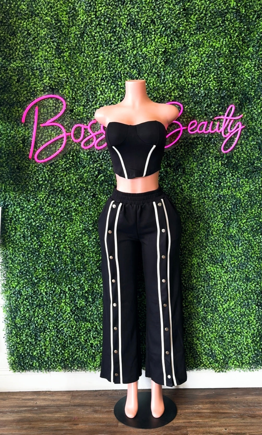 Stripe Tube Top 2pc Sets - The Boss Beauty Boutique