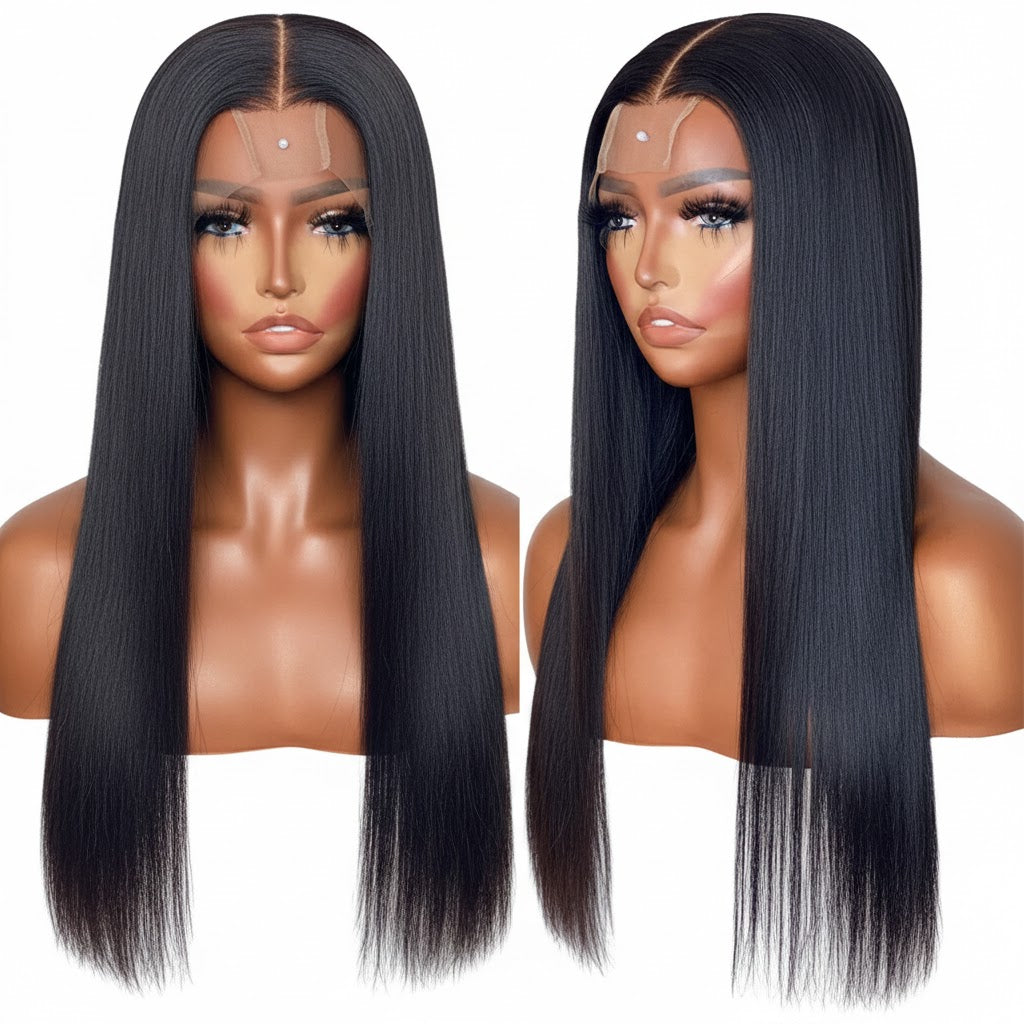 2X6 Straight Closure Wig (with Drawstring) - The Boss Beauty Boutique