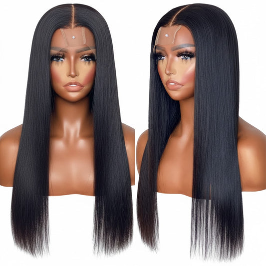 2X6 Straight Closure Wig (with Drawstring) - The Boss Beauty Boutique
