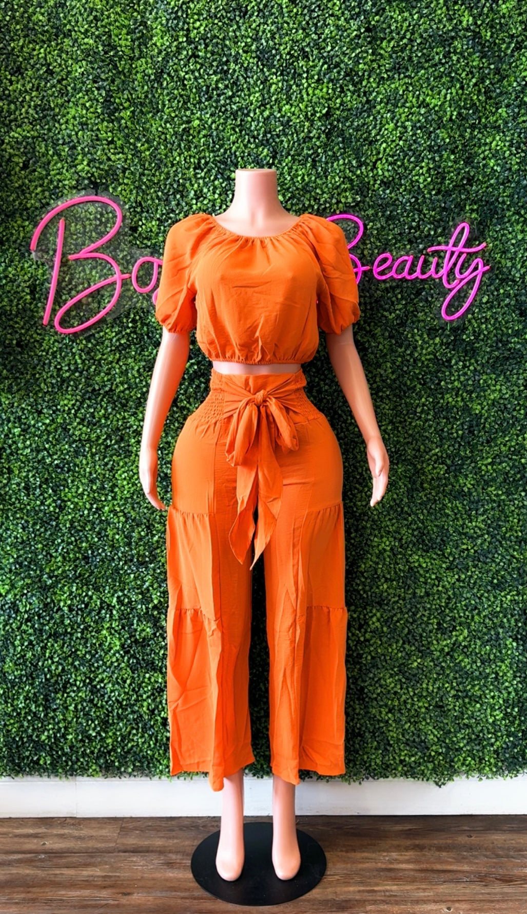 Elegant Boho 2pc Pants Set