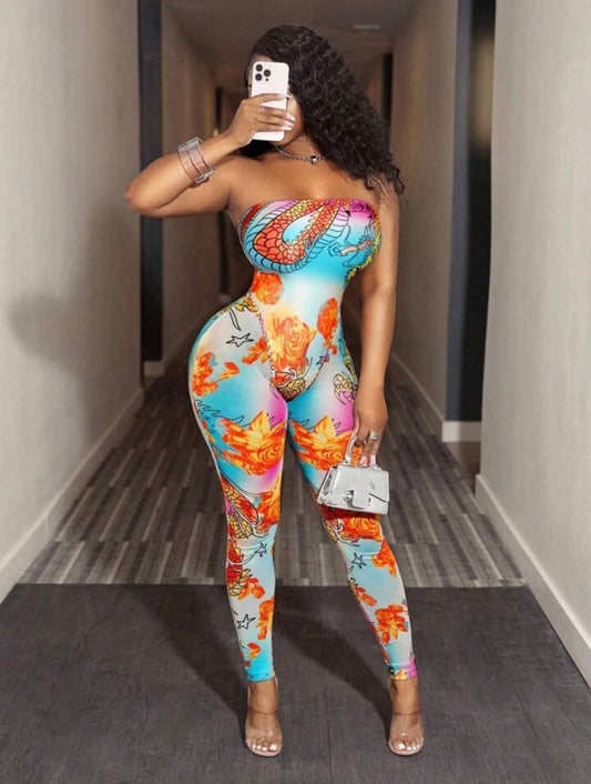 Apricot 2PC Mesh Jumpsuit - The Boss Beauty Boutique