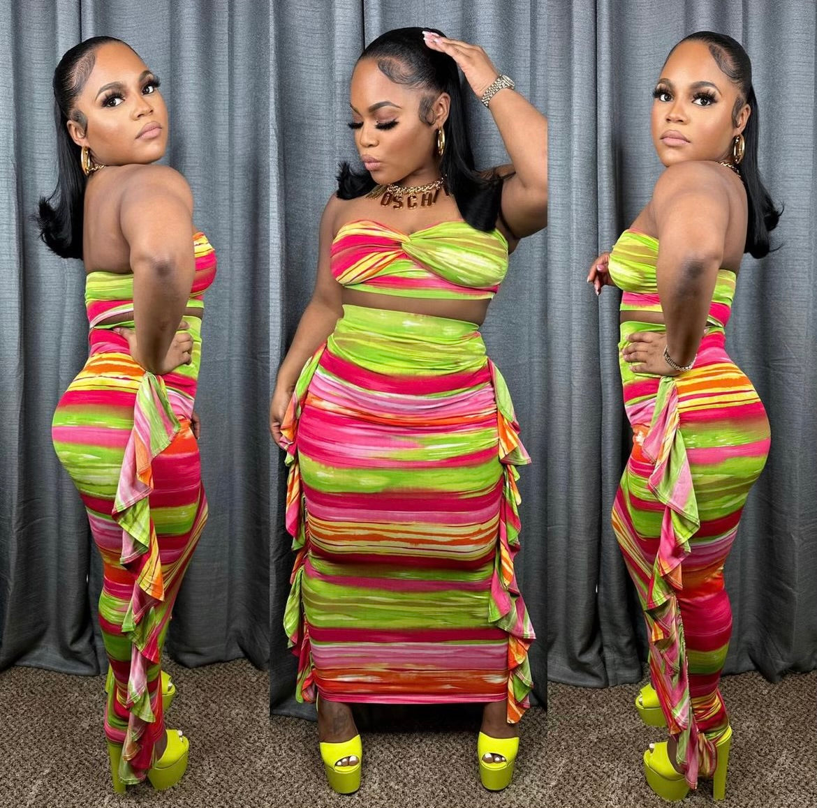 Havana Heat Skirt Set - The Boss Beauty Boutique