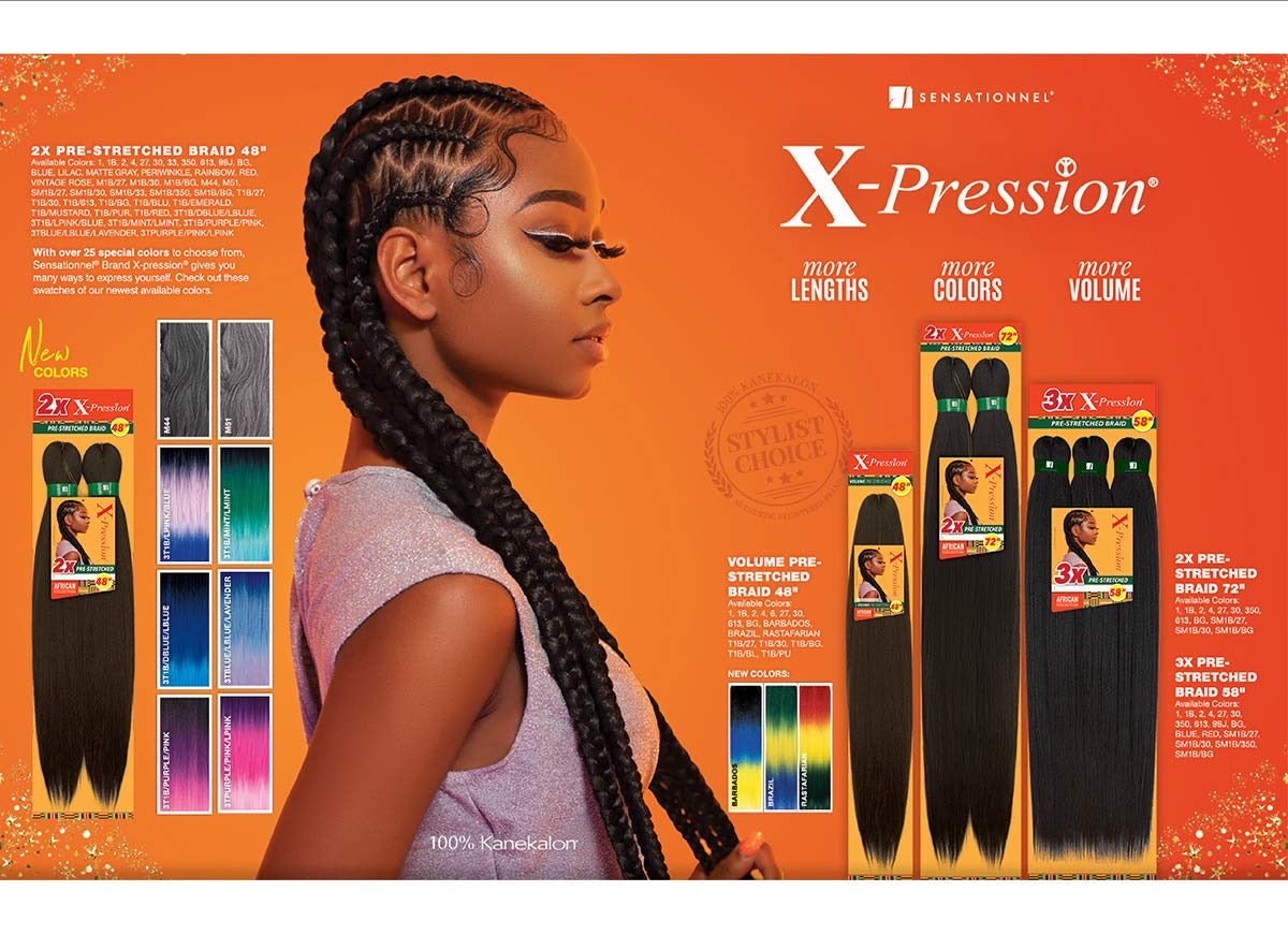 Sensationnel X-Pression Braiding Hair 72” – The Boss Beauty Boutique