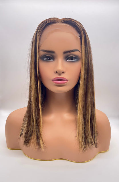 5x5 Honeycomb Closure bob  14” - The Boss Beauty Boutique