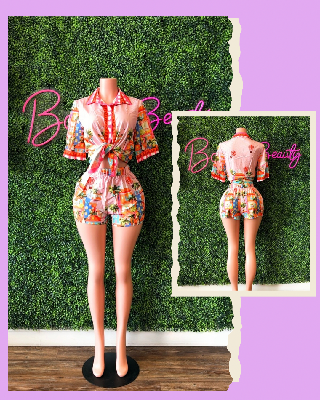 Floral Summer Short Set