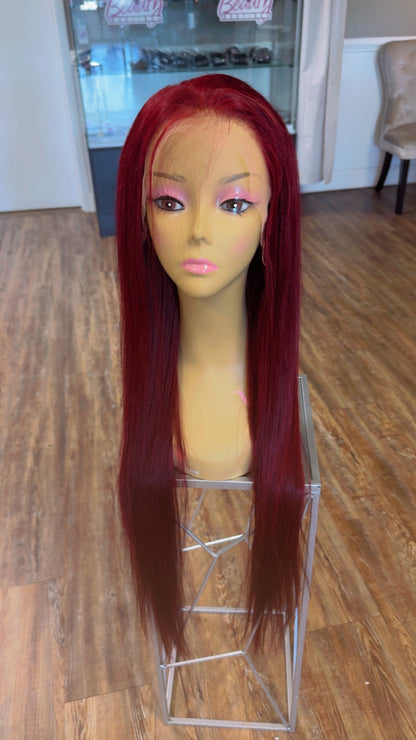 99J STRAIGHT FRONTAL WIG - The Boss Beauty Boutique