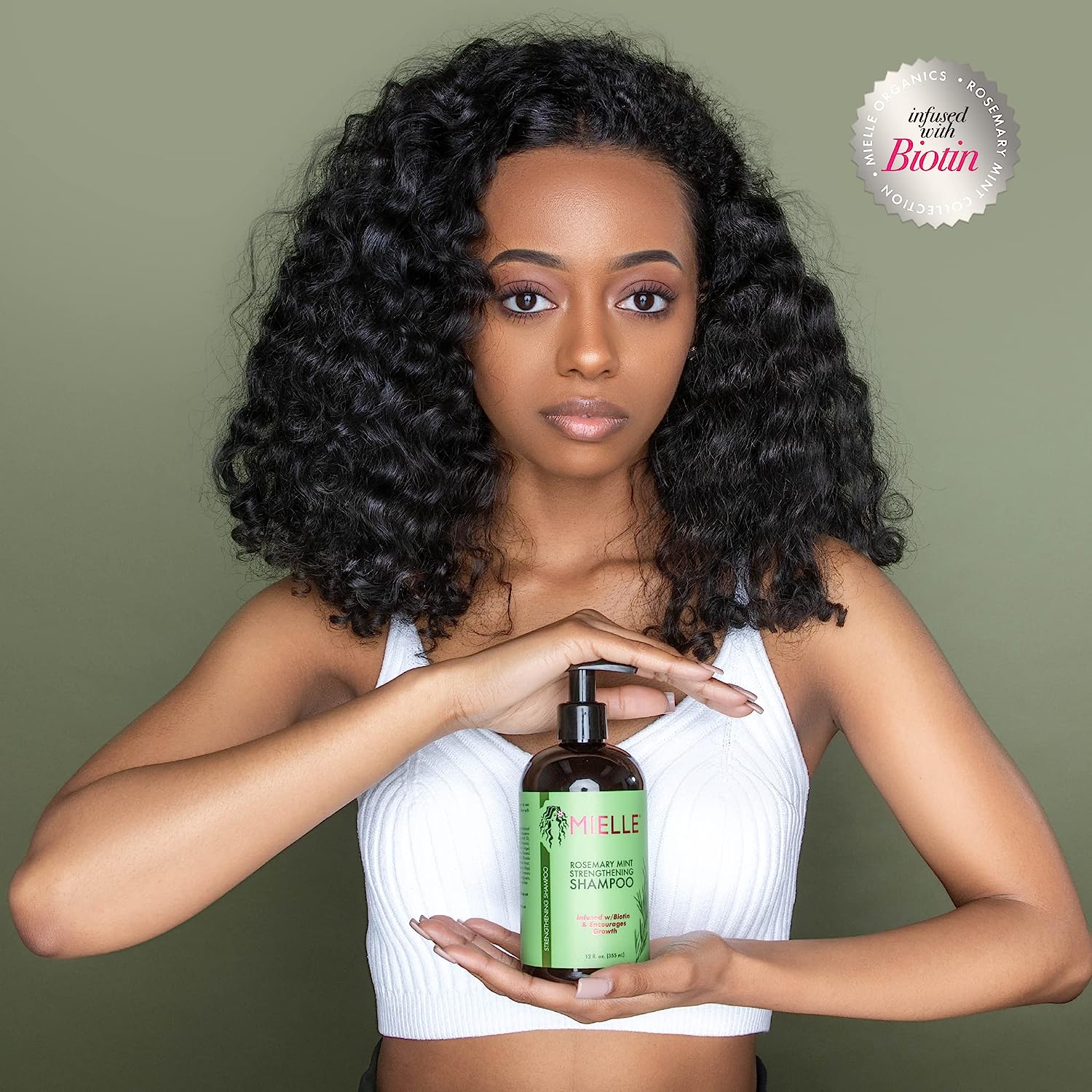 Mielle Organics Rosemary Mint Strengthening Shampoo and Leave-In  Conditioner Infused with Biotin, Cleanses and Helps Strengthen Weak and  Brittle Hair